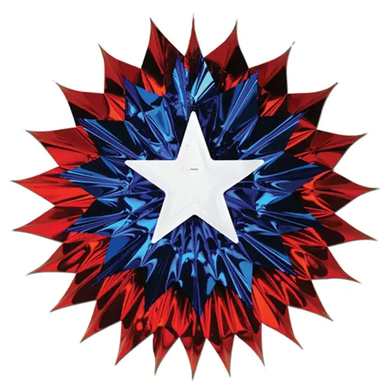 Patriotic Fan-Burst (Pack of 12) {1}