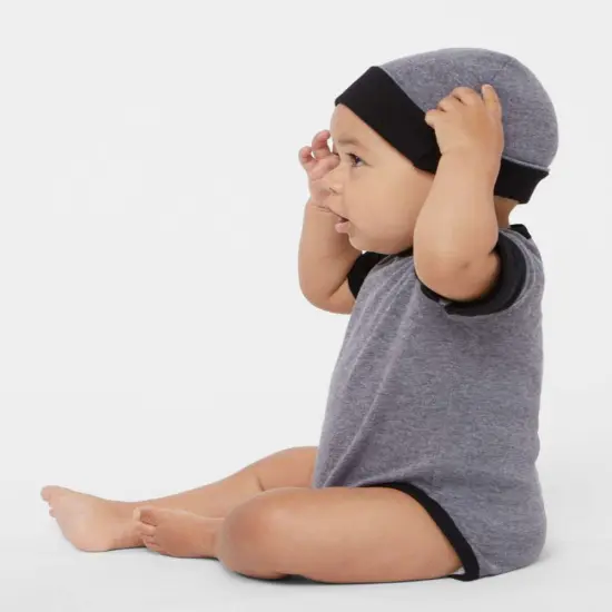 Rabbit Skins&reg; Infant Baby Rib Bodysuit Pink {6}