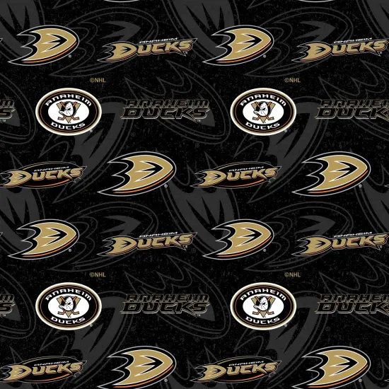 Sykel Enterprises NHL Team Cotton Fabric-Anaheim Ducks Tone on Tone Cotton Quilting Fabric {1}