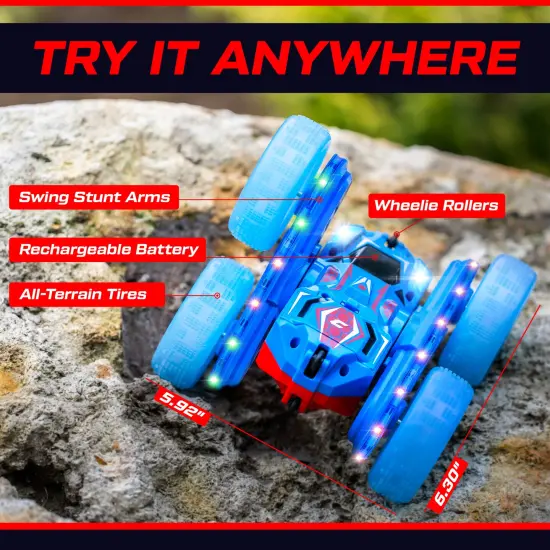 Force1 Cyclone LED Remote Control Car for Kids {5}