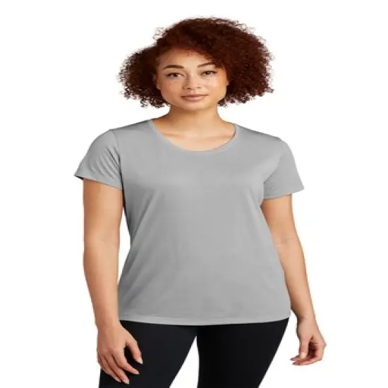 Women's PosiCharge&reg; Competitor Cotton Touch Scoop Neck Short Sleeve Tee Silver {1}