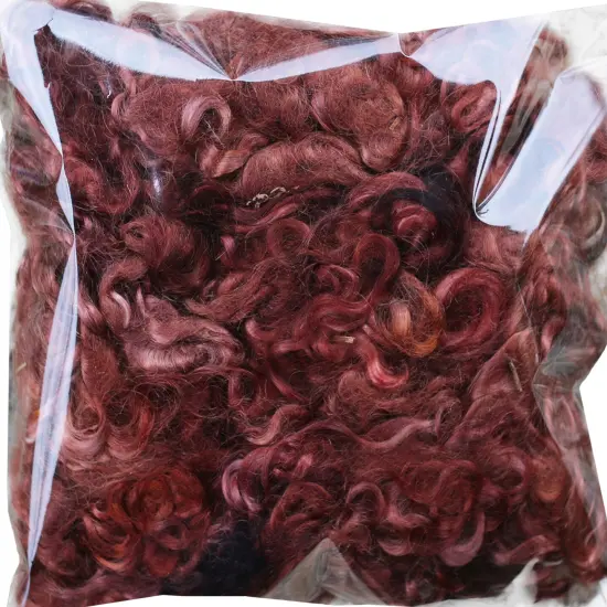 REAL MOHAIR LOCKS. Organic Hand-Dyed Curly Wool for Rooting Doll Hair, Felting, Blending, Spinning. 1oz {4}