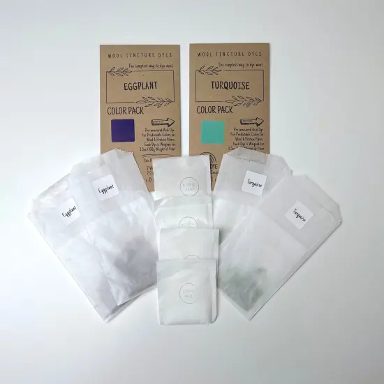 Wool Tincture Dye Color Pack Pairings Lilac-coral {4}