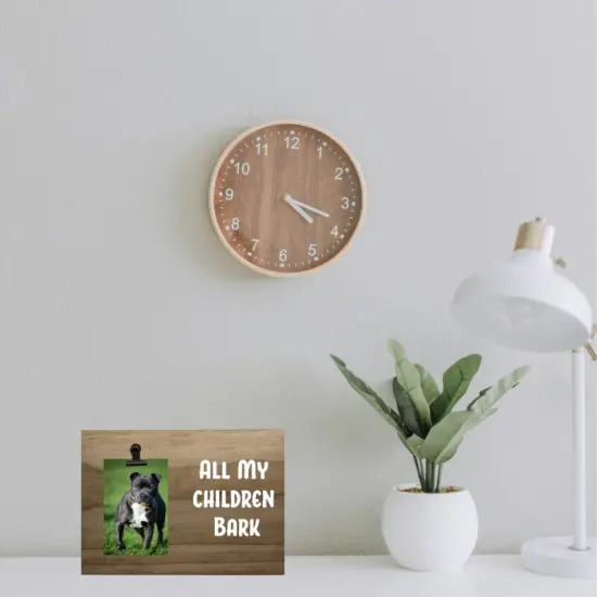 Decorative Wood Clip Pet Photo Frames {9}