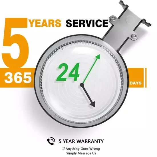 ETL 15000LM LED Barn Lights 120W Dusk to Dawn Photocell Outdoor Area Light 5000K {3}