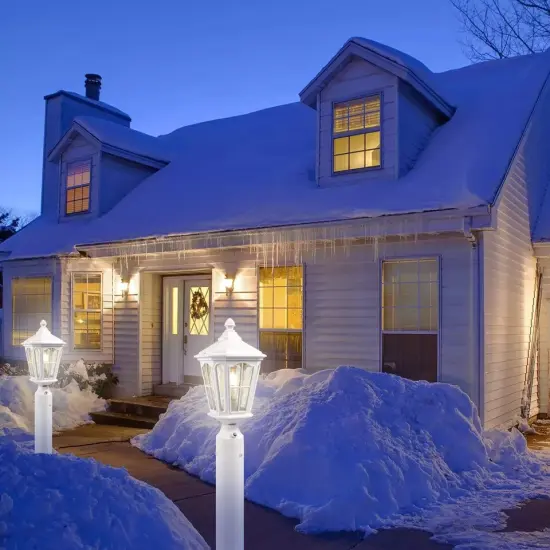 Outdoor Waterproof Post Pole Lantern E26 Base Max 60W Dusk to Dawn Post Lamp {5}