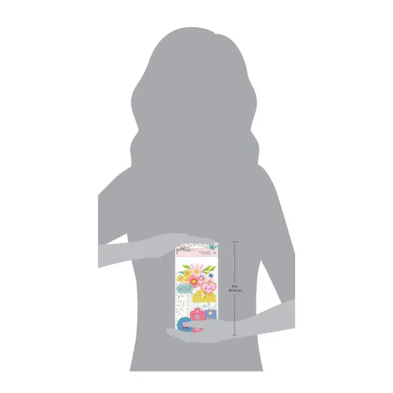 Pebbles Cool Girl Ephemera Die-Cuts 72/Pkg-Journaling, Gold Foil {5}