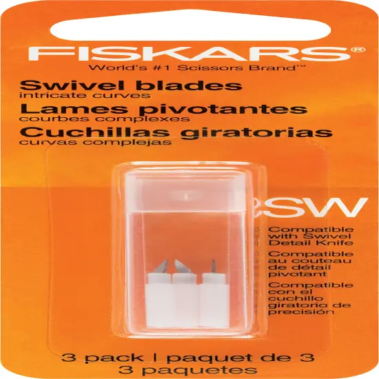 Fiskars Fingertip Swivel Knife Refill Blades SW-3/Pkg {1}