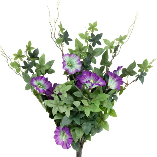 Allstate Petunia Artificial Floral Bush Spray - 20" - Purple {5}