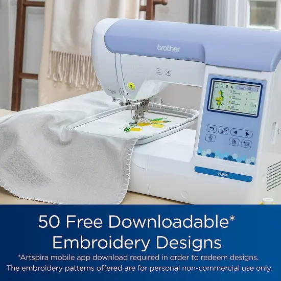 Brother PE900 5" x 7" Embroidery Machine with 5" x 7" Hoop & Accessories {6}