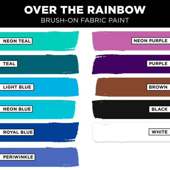 Tulip Brush-On Fabric Paint Over The Rainbow 48 Pack {5}