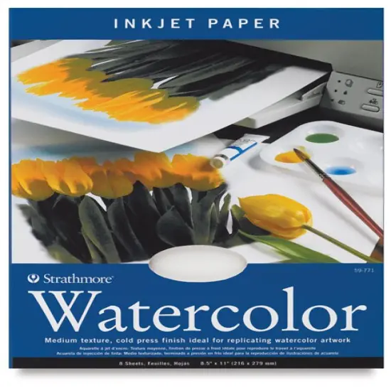 Strathmore Inkjet Papers - 8-1/2" x 11", Watercolor, 8 Sheets {1}