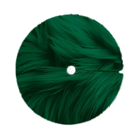 FabricLA 30" Kelly Green Faux Fur Christmas Tree Skirt - Fluffy Plush Tree Skirt (72cm) for Holiday Decorations {2}