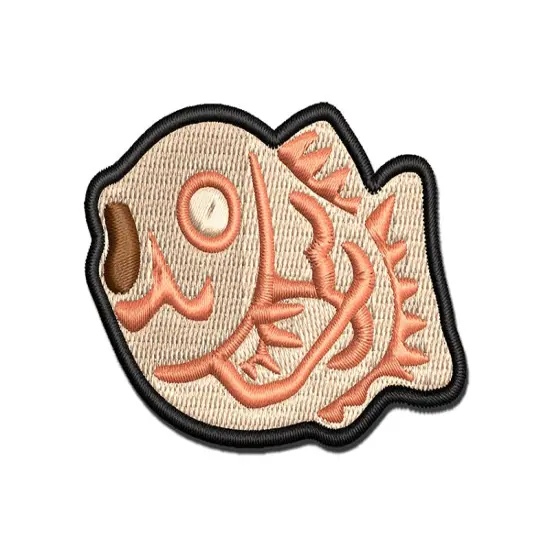 Taiyaki Japanese Fish Snack Multi-Color Embroidered Iron-On or Hook & Loop Patch Applique {1}