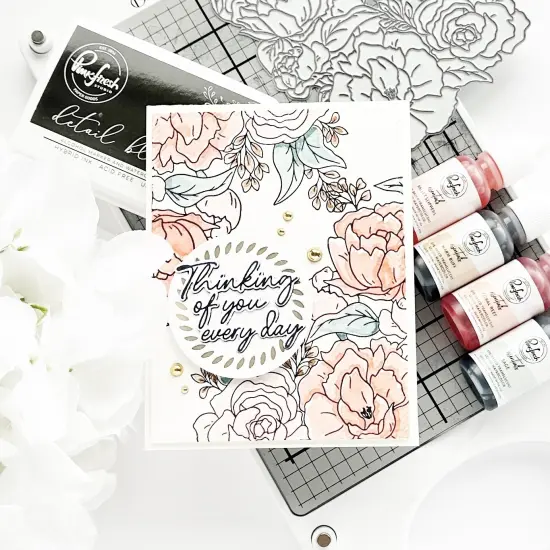 Pinkfresh Studio Die-Camellias {4}