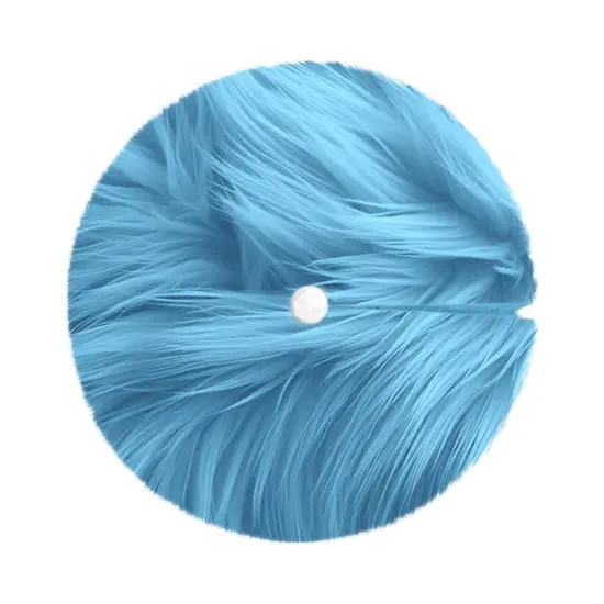 FabricLA 36" Baby Blue Faux Fur Christmas Tree Skirt - Fluffy Plush Tree Skirt (91cm) for Holiday Decorations {2}