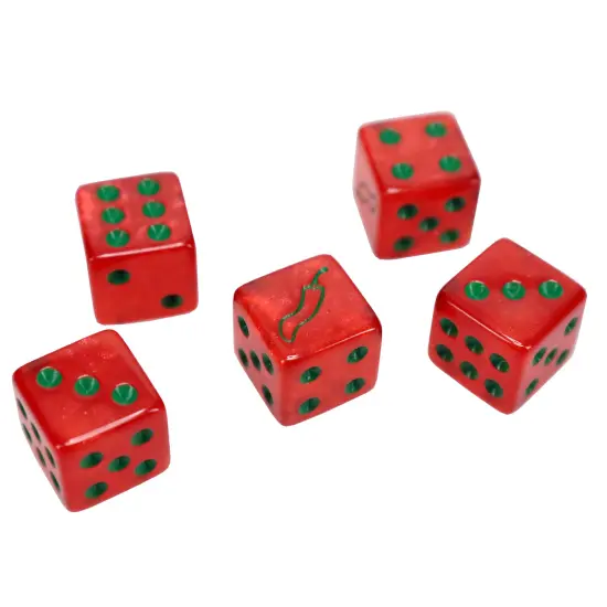 TDC Games Sriracha Dice Game - Flaming Fun for Everyone, Great for Party Favors, Family Games, Stocking Stuffer, Bar Games, Travel Games {6}