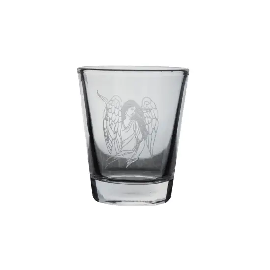 2oz Seated Angel Shot Glass {1}