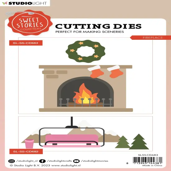 Studio Light Sweet Stories Cutting Die-Nr. 683, Fireplace {3}