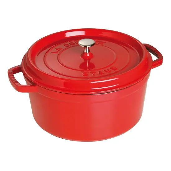STAUB Cast Iron 7-qt Round Cocotte {6}
