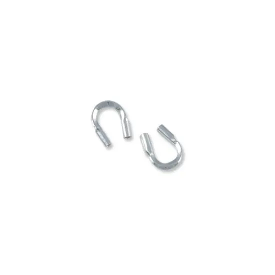 Wire Protector Guard .50mm Hole .925 Sterling Silver (10-Pcs) {3}