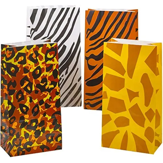 Animal Print Paper Treat Bags - 10 inches tall by 5 inches wide | The perfect goody bags | RAHEEV&reg; {3}
