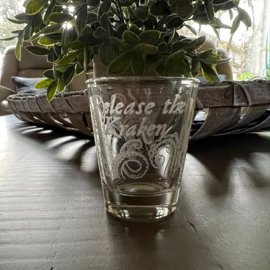 2oz Release the Kraken Shotglass LASER {3}