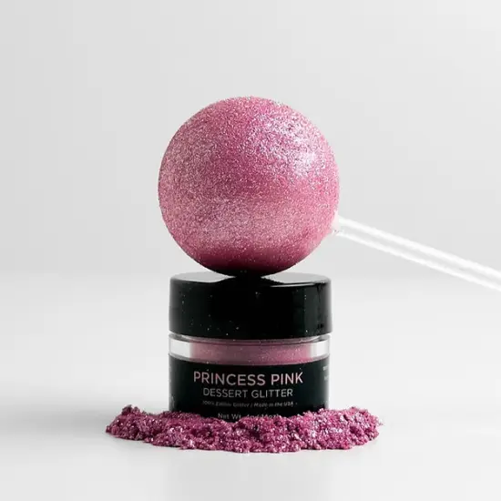 Shine Dessert Glitter: "Princess Pink" - Fuschia Pink Edible Dessert Glitter {1}