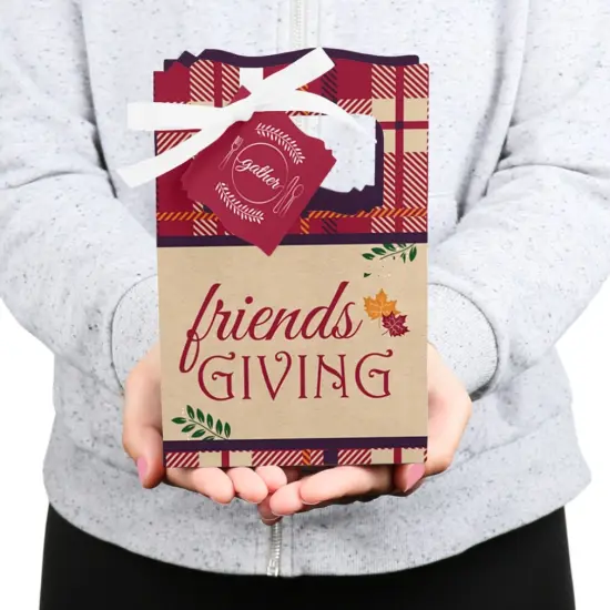 Big Dot of Happiness Friends Thanksgiving Feast - Friendsgiving Party Favor Boxes - Set of 12 {7}