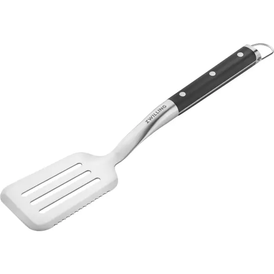 ZWILLING BBQ+ 17-inch Triple-Rivet Stainless Steel Grill Spatula with Serrated Edge {1}