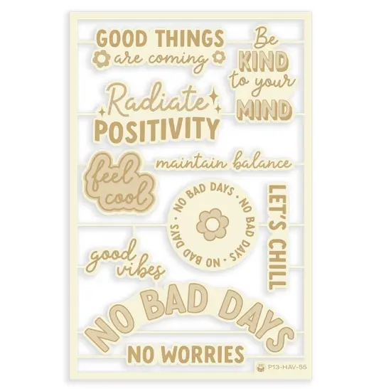 P13 Die-Cut Chipboard Embellishments 4"X6"-Have Fun #06 {3}