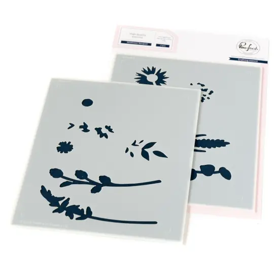 Pinkfresh Studio Stencils 4.25"X5.5"-Wildflower Bouquet {1}