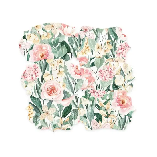 Flowerish Double-Sided Cardstock Tags 6/Pkg-#04 {5}