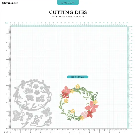 Studio Light Nature Lover Cutting Dies-Nr. 771, Floral Wreath {4}