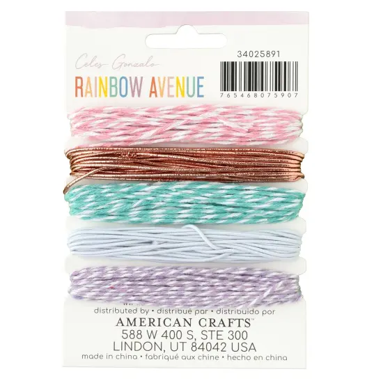 American Crafts Rainbow Avenue Trim Pack-5/Pkg {3}