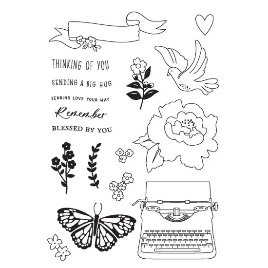 Remember Photopolymer Clear Stamps-17/Pkg {4}