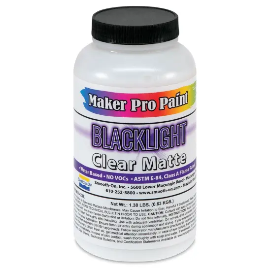 Smooth-On Maker Pro Blacklight Top-Coating Medium - Matte, 16 oz {1}