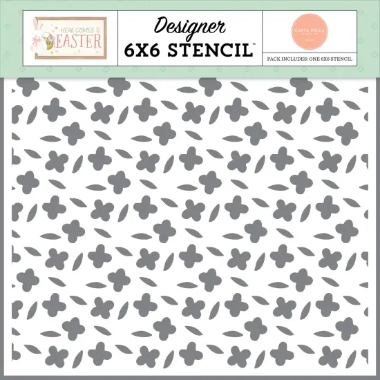 Here Comes Easter Stencil 6"X6"-Love Grows Here {1}