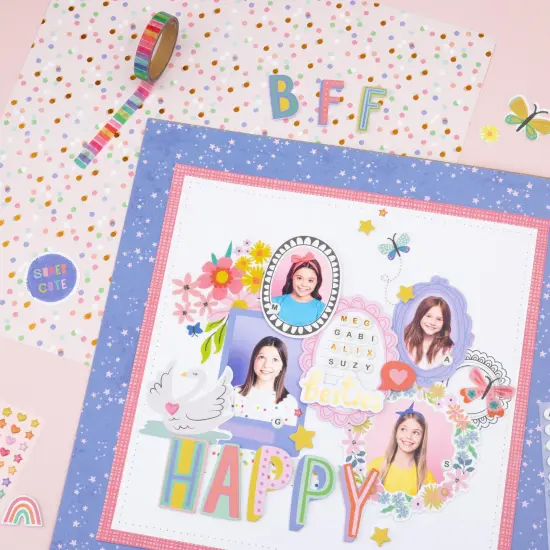 Pebbles Cool Girl Thickers Stickers 107/Pkg-Phrase {5}