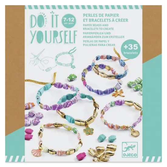 Djeco Do It Yourself Paper Bead Bracelets Kit {1}