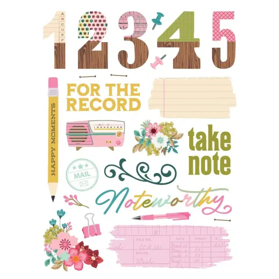 Noteworthy Rub-Ons 6"X8"-2/Pkg {4}