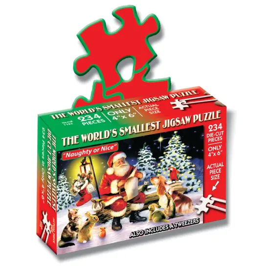 TDC Games World's Smallest Jigsaw Puzzle - Naughty or Nice - 6 in. {1}