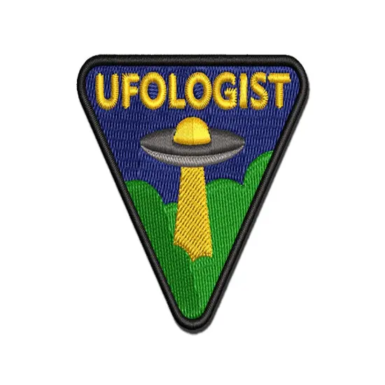 Ufologist UFO Science Fiction Aliens Hobby Multi-Color Embroidered Iron-On or Hook & Loop Patch Applique {1}
