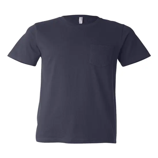 BELLA + CANVAS&reg; Jersey Pocket Crewneck Short Sleeve Tee - 3021 Dark grey heather {5}