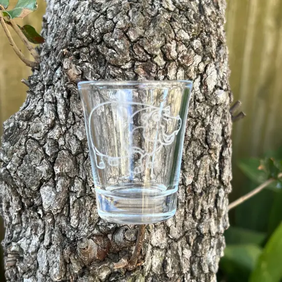 2oz Hippo Shotglass LASER {4}