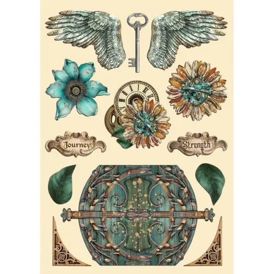 Stamperia Colored Wooden Shapes A5-Sir Vagabond In Fantasy World {1}