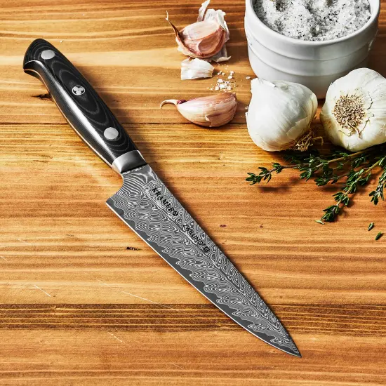KRAMER by ZWILLING EUROLINE Damascus Collection 5.5-inch Prep Knife {3}