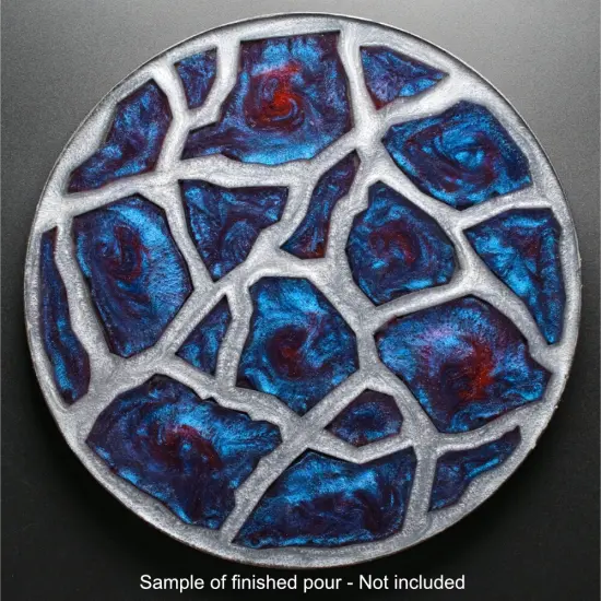 Handmade 8 inch Geode Agate Tray 2-Part Silicone Mold {5}