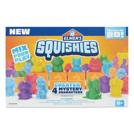 Elmer's Squishies Kit - Mystery Character, Pkg of 4 {1}