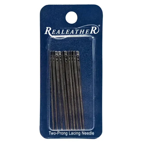 Realeather(R) Crafts Two-Prong Lacing Needle 10/Pkg {1}